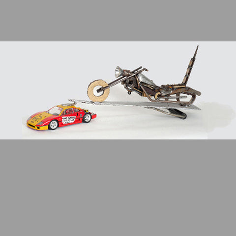 “Ferrari-Towed Chopper”