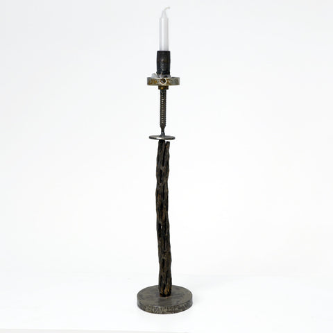 “Tall Blue Light” Candlestick