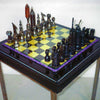 “White Copper and Black Sun Queen” Chess Set